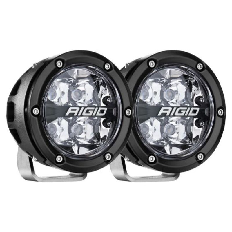 Rigid Industries 360-Series 4in LED Off-Road Spot Beam - RGBW (Pair) Light Bars & Cubes Rigid Industries