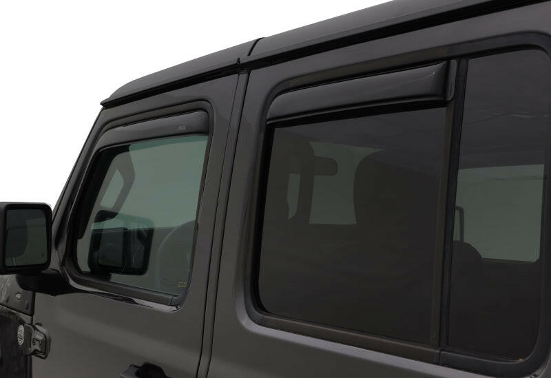 AVS 2018 Jeep Wrangler Unlimited (4-Door) Ventvisor In-Channel Window Deflectors 4pc - Smoke Wind Deflectors AVS