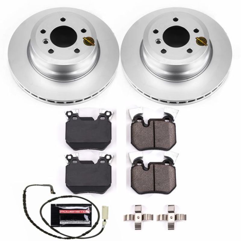 Power Stop 08-10 BMW 135i Rear Z23 Evolution Sport Coated Brake Kit Brake Kits - Performance D&S PowerStop