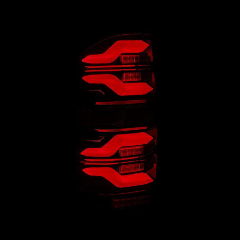 AlphaRex 14-21 Toyota Tundra LUXX LED Taillights Black/Red w/Activ Light/Seq Signal Tail Lights AlphaRex