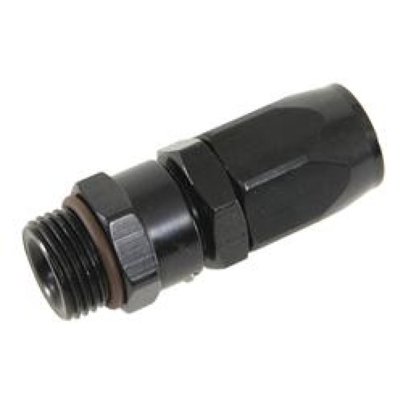 Fragola -16AN Straight x 1 1/16 - 12 (12) Hose End - Black Fittings Fragola