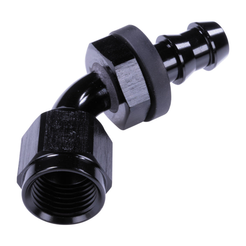 Russell 6AN Twist-Lok 60 Degree Hose End - Black Hoses Russell