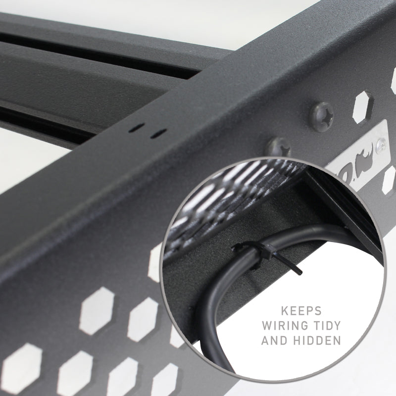 Go Rhino 24-25 Toyota Tacoma Double Cab Pickup Ceros Low Profile Roof Rack - Tex. Blk Roof Rack Go Rhino