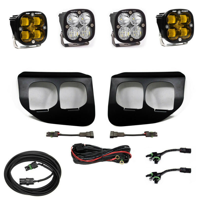 Baja Designs Ford Super Duty (20-On) Fog Lights Dual FPK Amber SAE/Pro DC Baja Designs Fog Lights Baja Designs