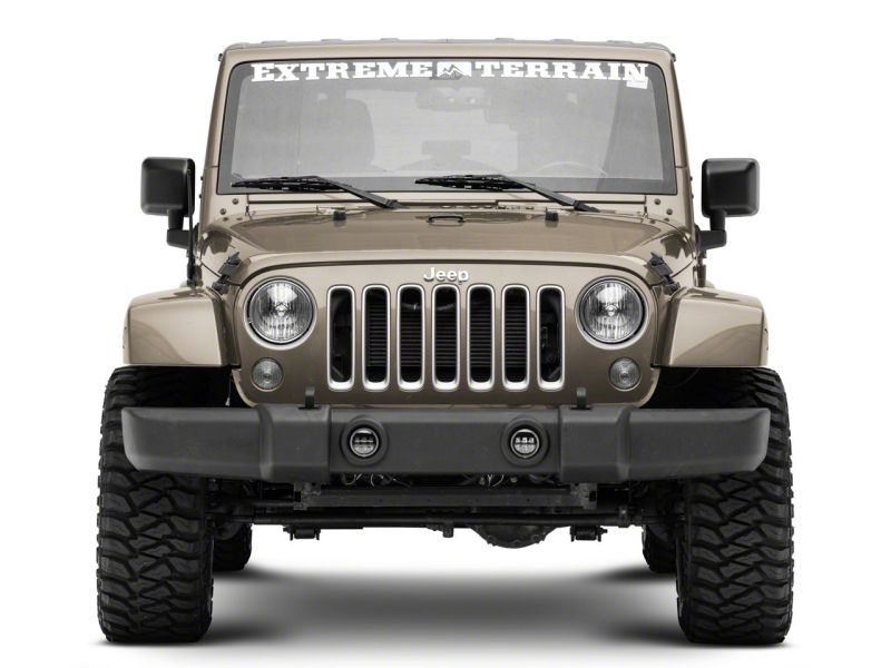 Raxiom 07-18 Jeep Wrangler JK Axial Series 4-In LED Fog Lights w/ Halo Headlights Raxiom