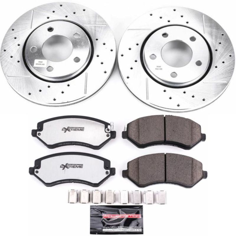Power Stop 03-07 Chrysler Town & Country Front Z36 Truck & Tow Brake Kit Brake Kits - Performance D&S PowerStop