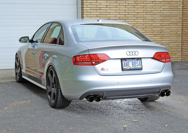 AWE Tuning Audi B8 / B8.5 S4 3.0T Track Edition Exhaust - Chrome Silver Tips (90mm) Catback AWE Tuning