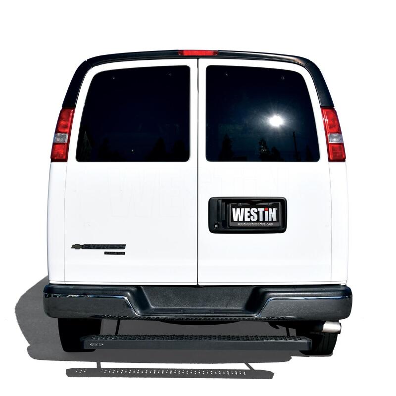 Westin Ford Transit Van 150/250/350 (Single 54in. Pass Door) Grate Steps Running Boards - Tex. Blk Running Boards Westin