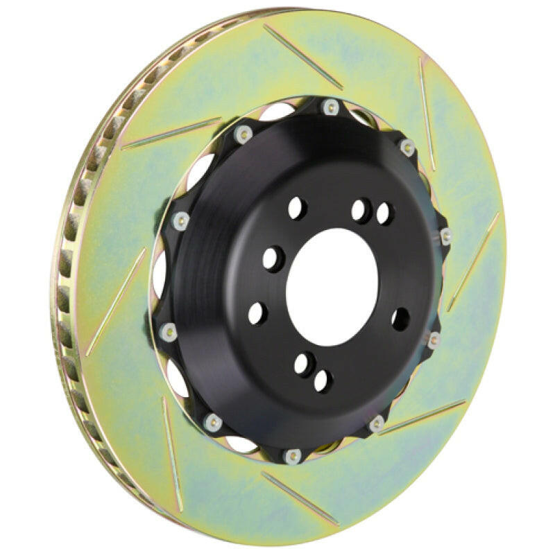 Brembo 08-13 IS-F/15+ RC-F/16-20 GS-F Rear 2-Piece Discs 345x28 2pc Rotor Slotted Type-1 Brake Rotors - Slot & Drilled Brembo