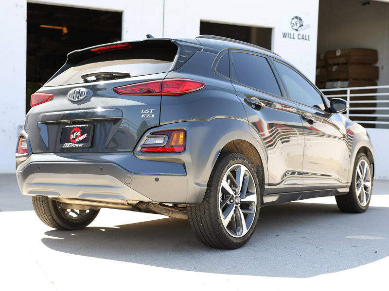 aFe Takeda 2-1/2in 304 SS Axle-Back Exhaust (No Muffler) 18-21 Hyundai Kona L4 1.6L (t) Axle Back aFe