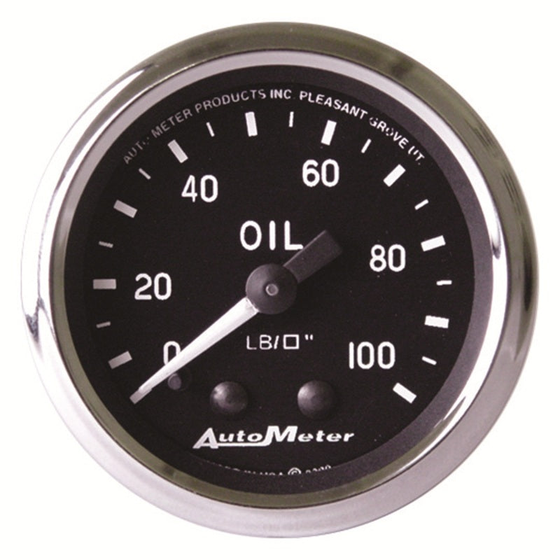 Autometer Cobra 2-1/16in 100 PSI Mechanical Oil Pressure Gauge Gauges AutoMeter