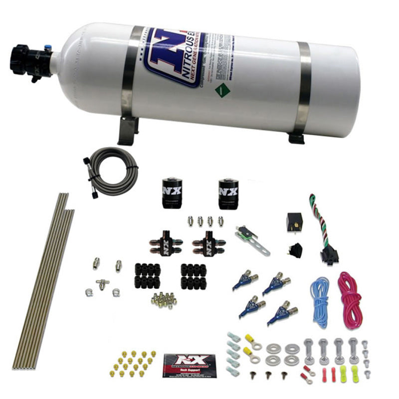 Nitrous Express 4 Cyl Gasoline EFI Nitrous Kit (50-250HP) w/15lb Bottle Nitrous Systems Nitrous Express