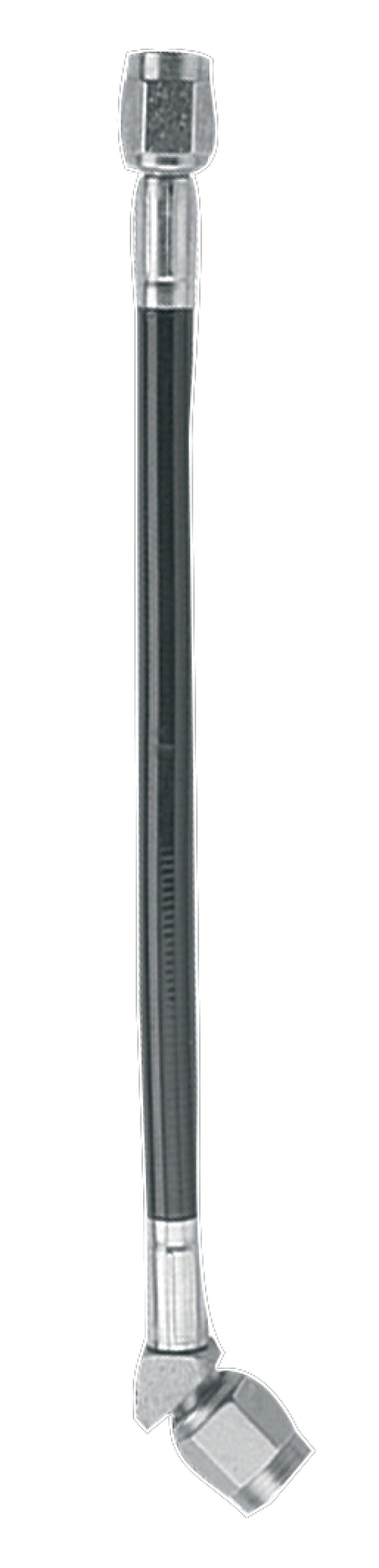 Fragola -3AN Black Covered Assembly Straight x 45 Degree 24in Brake Line Kits Fragola