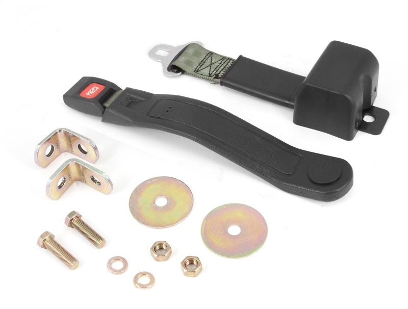 Omix Lap Seat Belt Olive 87-95 Jeep Wrangler YJ Seat Belts & Harnesses OMIX