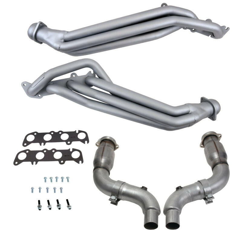 BBK 15-23 Ford Mustang GT 5.0 1-7/8in Long Tube Headers w/High Flow Catted Mid Pipe (Ti Ceramic) Headers & Manifolds BBK