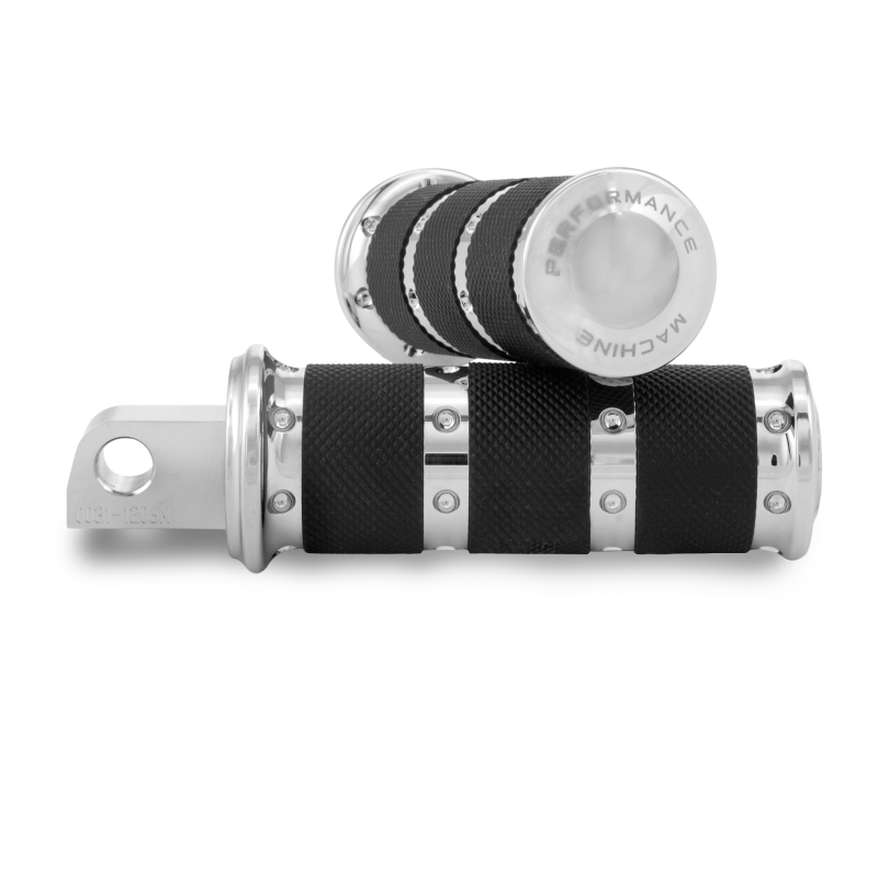 Performance Machine Footpegs XLS - Chrome Footpegs Performance Machine