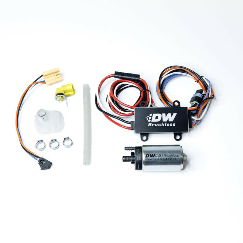 DeatschWerks 04-08 Mazda RX-8 440lph In-Tank Brushless Fuel Pump w/9-0904 Instl Kit/C102 Controller Fuel Pumps DeatschWerks