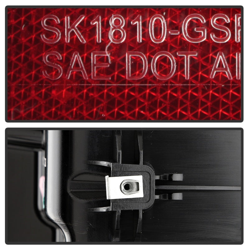 Spyder GMC Sierra 19-20 Incandescent Bulb Model Only LED Tail Lights - Black ALT-YD-GS19-LED-BK Tail Lights SPYDER