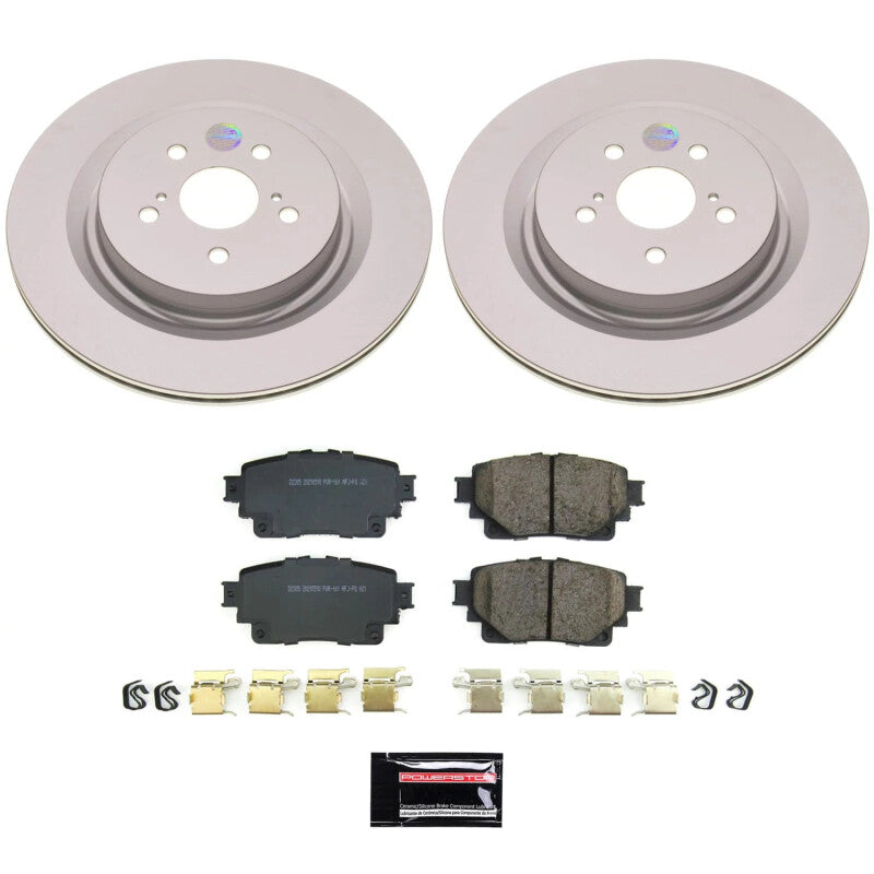 Power Stop 20-22 Toyota Highlander Rear Z17 Coated Brake Kit Brake Kits - Performance Blank PowerStop