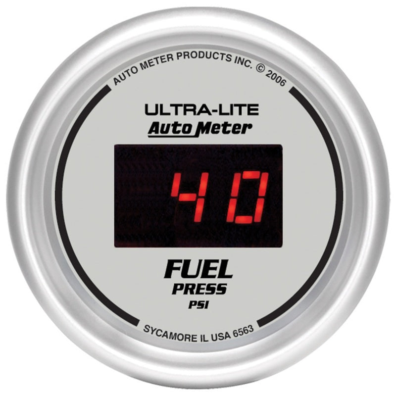 Autometer Ultra-Lite 52MM 5-100 PSI Digital Fuel Pressure Gauge Gauges AutoMeter