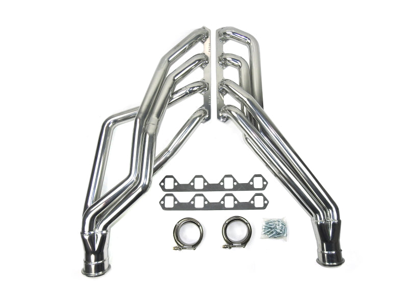 JBA 65-73 Ford Mustang 351W SBF 1-3/4in Primary Silver Ctd Long Tube Header Headers & Manifolds JBA