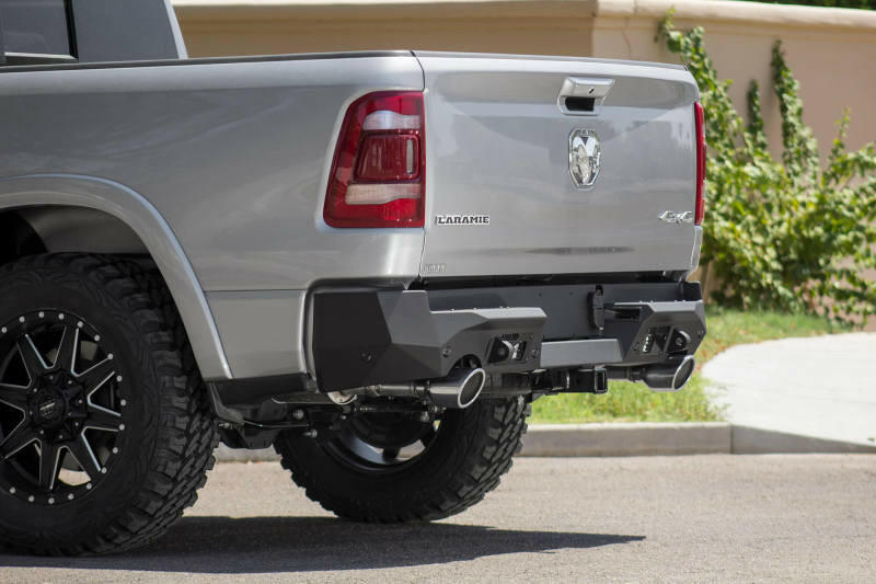 Addictive Desert Designs 2019 Ram 1500 Hammer Stealth Fighter Rear Bumper w/ 6 Sensor Cutouts Bumpers - Steel Addictive Desert Designs