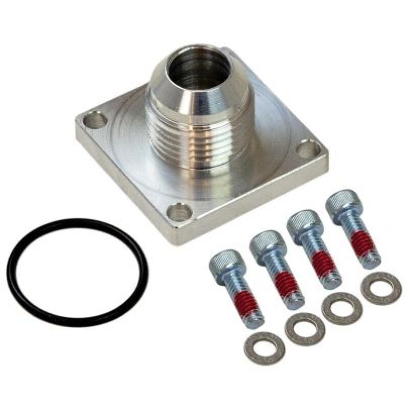 Moroso -10AN Male 4-Bolt Square Flange Dry Sump Square Base Fitting Fittings Moroso
