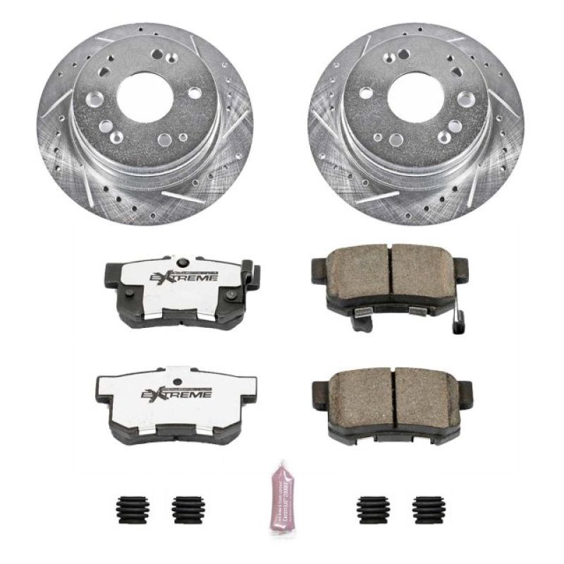 Power Stop 01-03 Acura CL Rear Z26 Street Warrior Brake Kit Brake Kits - Performance D&S PowerStop