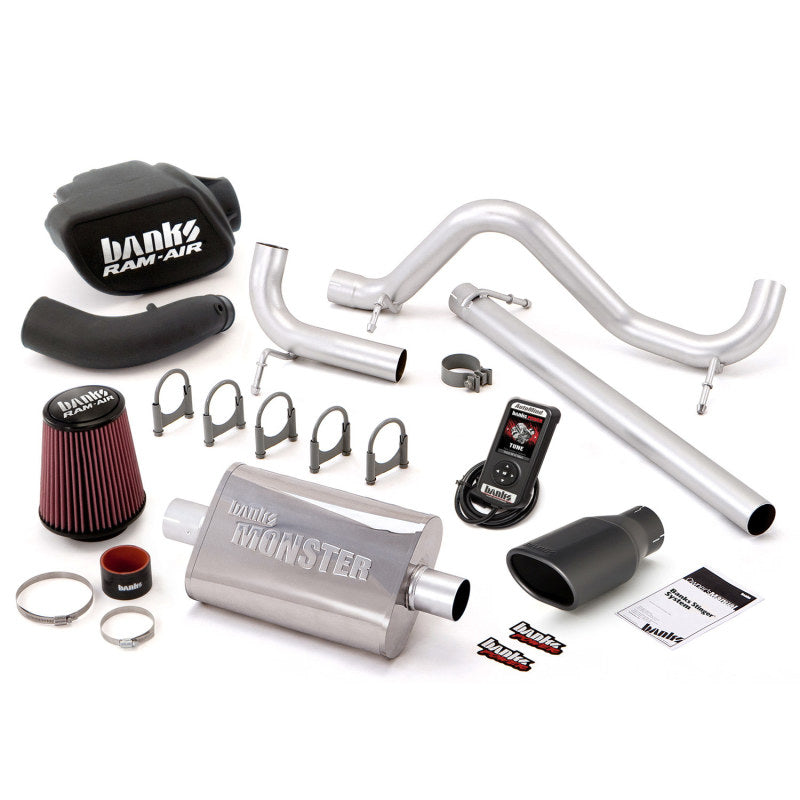 Banks Power 07-11 Jeep 3.8L Wrangler - 2dr Stinger Sys w/ AutoMind - SS Single Exhaust w/ Black Tip Performance Packages Banks Power