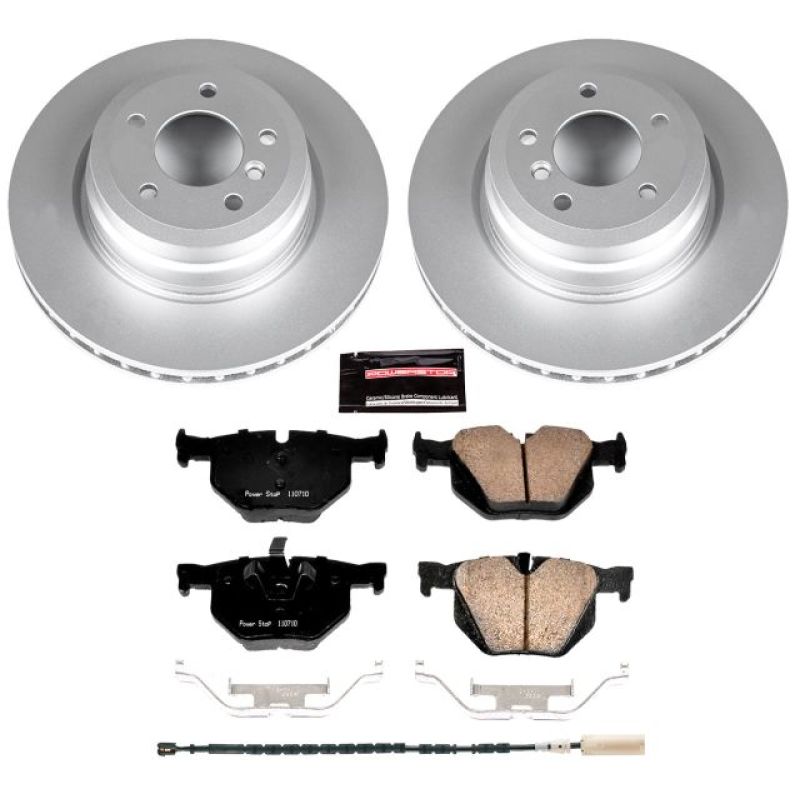 Power Stop 11-13 BMW 335i Rear Z23 Evolution Sport Coated Brake Kit Brake Kits - Performance D&S PowerStop