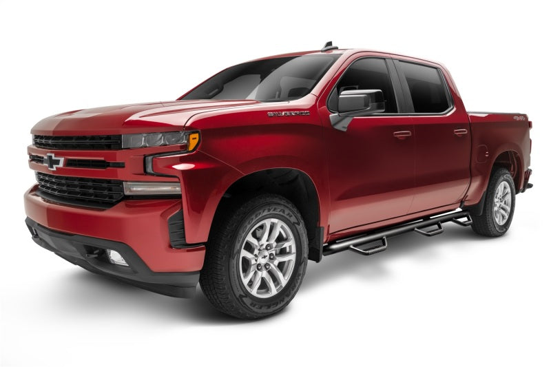 N-Fab Nerf Step 2019 Chevy/GMC 1500 Crew Cab 5ft 8in Bed - Bed Access - Tex. Black - 3in Side Steps N-Fab