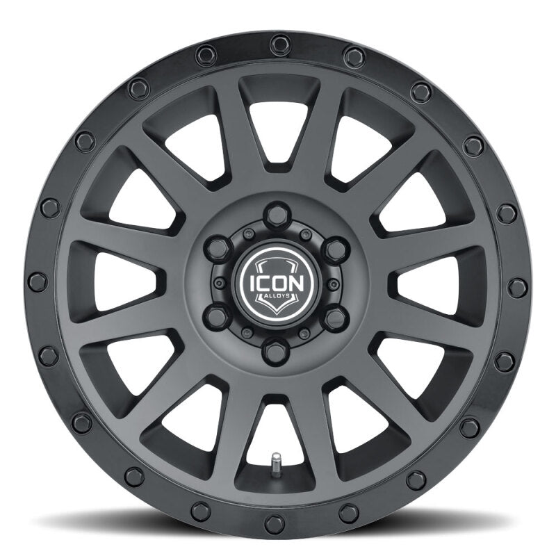 ICON Compression 18x9 6x135 6mm Offset 5.25in BS 87.1mm Double Black Wheel Wheels - Cast ICON