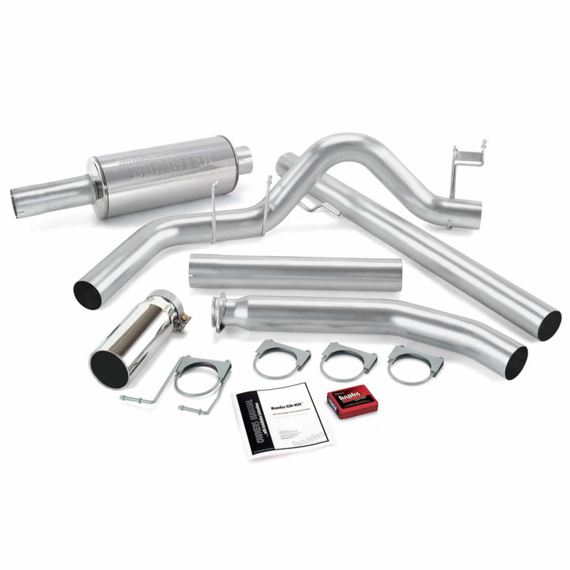 Banks Power 98-00 Dodge 5.9L Std Cab Git-Kit - SS Single Exhaust w/ Chrome Tip Performance Packages Banks Power