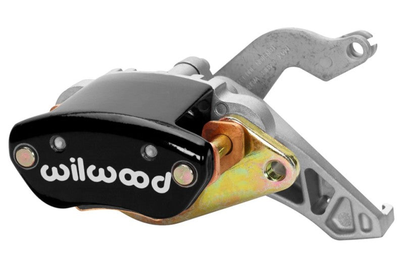 Wilwood Caliper-MC4 Mechanical-L/H - Black w/ Logo 1.19in Piston .81in Disc Brake Calipers - Perf Wilwood