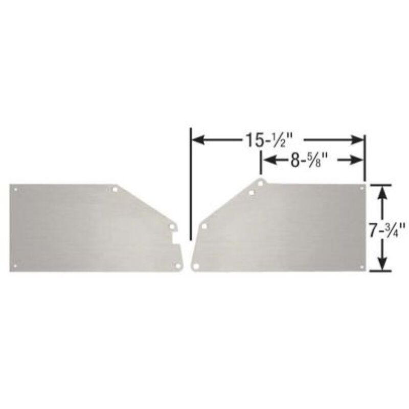 Moroso Ford 4-Valve Modular V8 5.4L Engine 2-Piece Front Motor Plate Block Off Plates Moroso