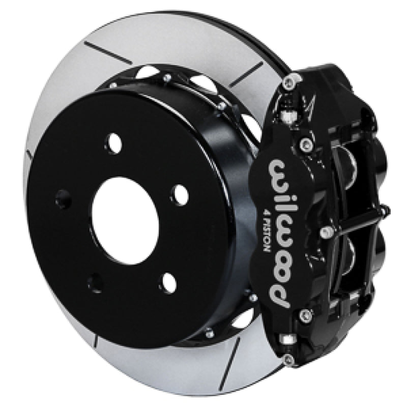 Wilwood 20-21 Jeep Gladiator Narrow Superlite 4R Rear Brake Kit Slotted 13.50in Rotor w/Lines - Blk Big Brake Kits Wilwood