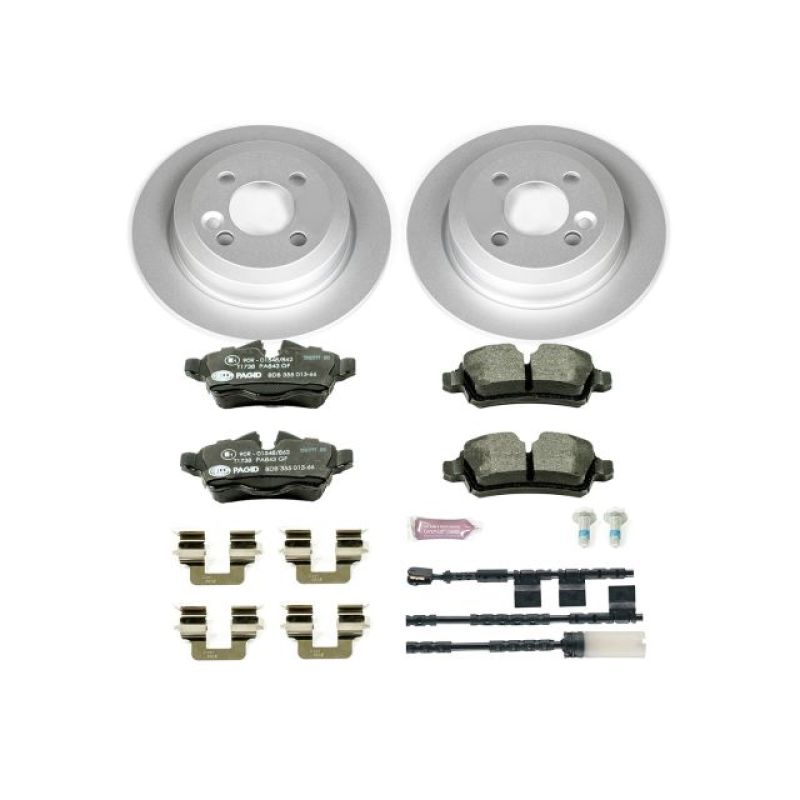 Power Stop 11-16 Mini Cooper Rear Euro-Stop Brake Kit Brake Kits - OE PowerStop