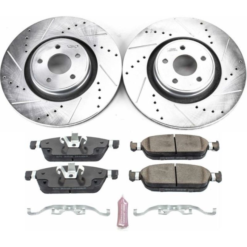 Power Stop 15-18 Ford Focus Front Z23 Evolution Sport Brake Kit Brake Kits - Performance D&S PowerStop