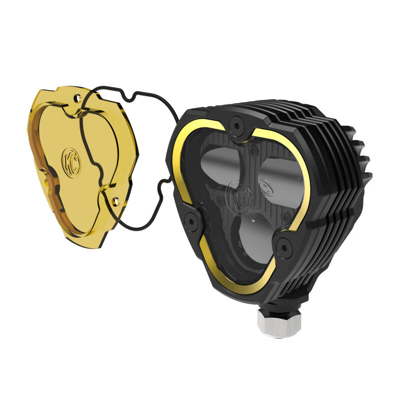 KC HiLiTES FLEX ERA 3 Dual Mode SAE Fog Light - Single Light Master Kit (w/Clear + Yellow Lens) Light Bars & Cubes KC HiLiTES