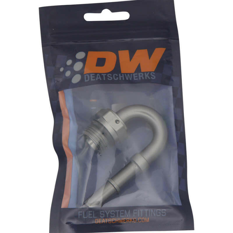 DeatschWerks 8AN ORB Male to 3/8IN Male EFI Quick Connect Adapter 180 Deg. Fuel Components Misc DeatschWerks