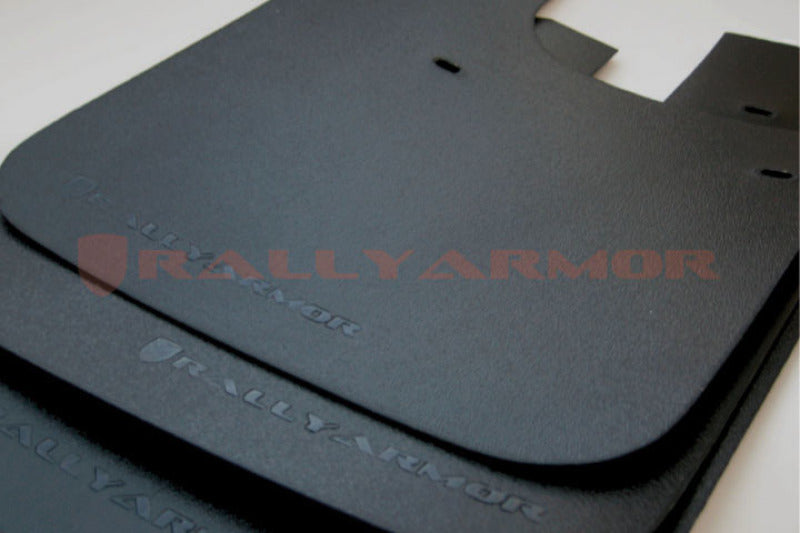 Rally Armor 93-01 Subaru Impreza RS Basic Black Mud Flap w/ Black Logo Mud Flaps Rally Armor