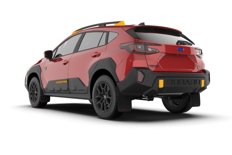 Rally Armor 24-25 Subaru Crosstrek (Wilderness Only) Black UR Mud Flap W/Grey Logo-No Drilling Req Mud Flaps Rally Armor