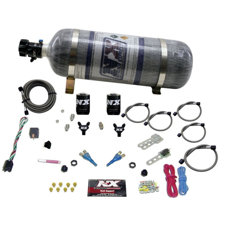 Nitrous Express Ford EFI Dual Nozzle Nitrous Kit (100-300HP) w/Composite Bottle Nitrous Systems Nitrous Express