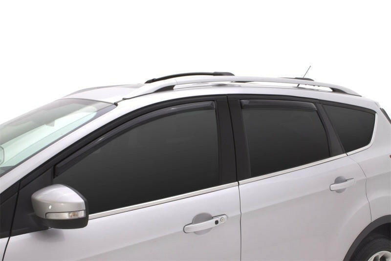 AVS 13-18 Ford Escape Ventvisor In-Channel Front & Rear Window Deflectors 4pc - Smoke Wind Deflectors AVS