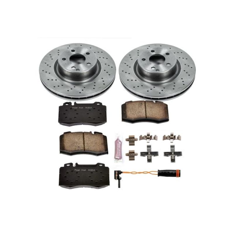 Power Stop 00-03 Mercedes-Benz CL500 Front Autospecialty Brake Kit Brake Kits - OE PowerStop