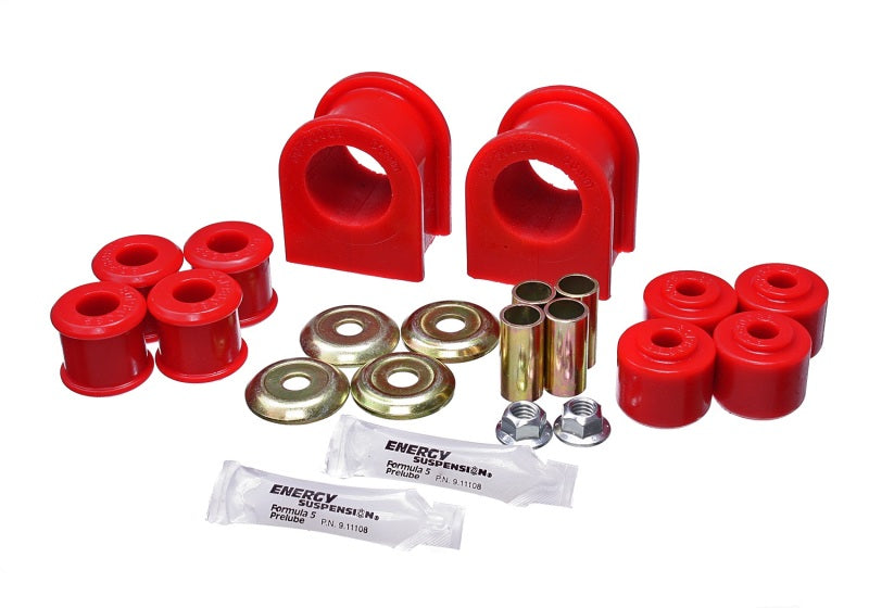 Energy Suspension 99-11 Ford F53 Motorhome Red 35mm Rear Sway Bar Bushing Set Bushing Kits Energy Suspension