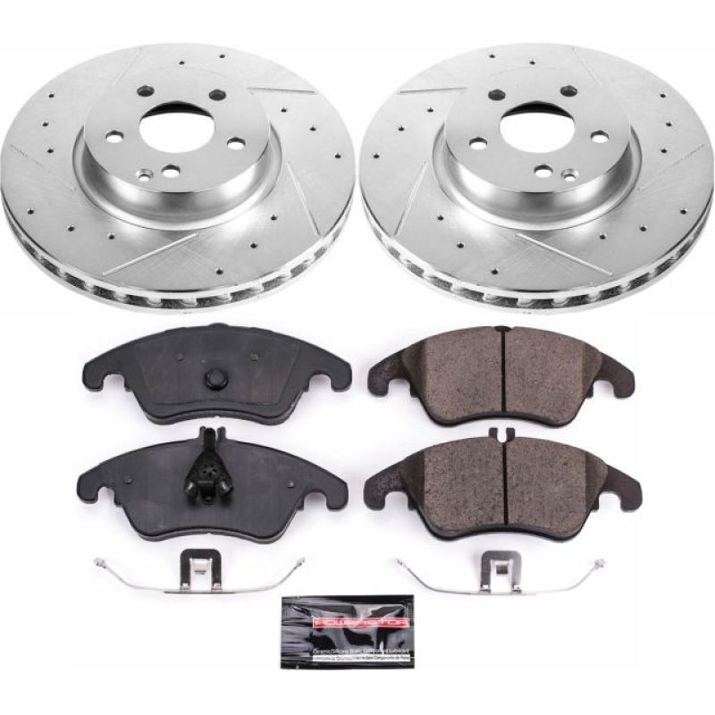 Power Stop 13-14 Mercedes-Benz C300 Front Z23 Evolution Sport Brake Kit Brake Kits - Performance D&S PowerStop