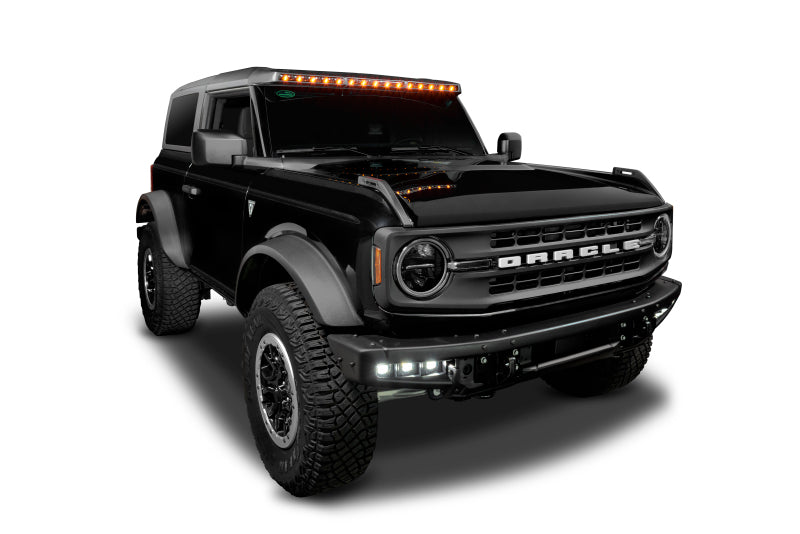 Oracle 2021+ Ford Bronco Integrated Windshield Roof LED Light Bar System Light Mounts ORACLE Lighting