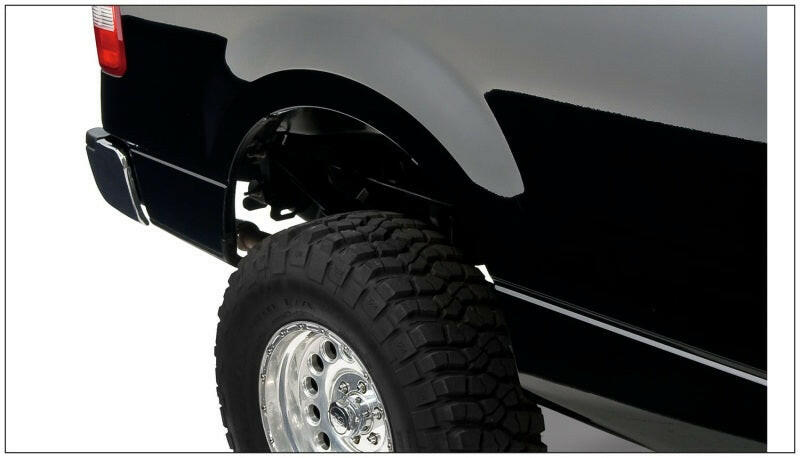 Bushwacker 04-08 Ford F-150 Styleside Extend-A-Fender Style Flares 2pc 66.0/78.0/96.0in Bed - Black Fender Flares Bushwacker