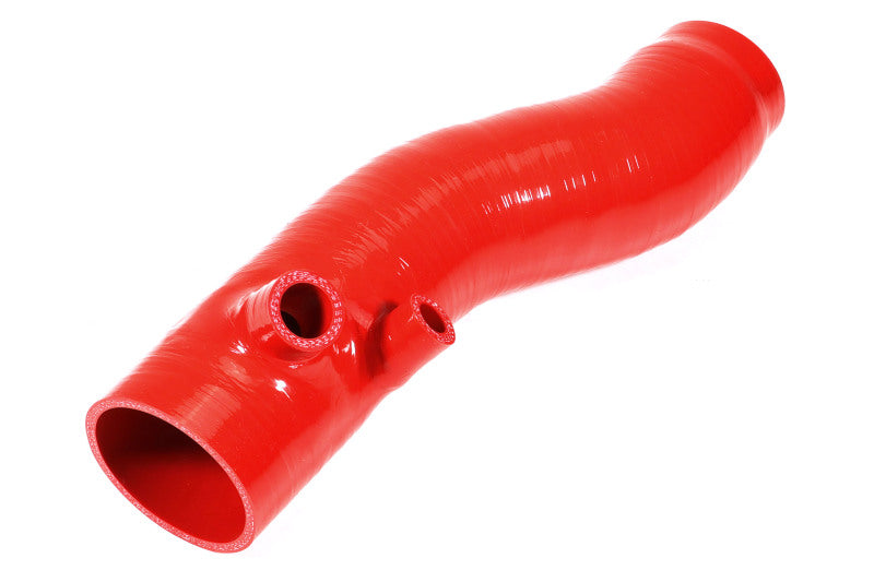 PERRIN 22-24 Subaru WRX / 20-25 LGT &amp; OBXT Turbo Inlet Hose w/Turbo Adapter Flange (Long) - Red Hoses Perrin Performance
